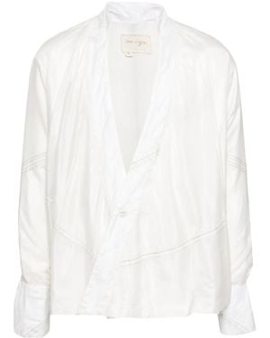 Greg Lauren Parachute Winged Jacket - White