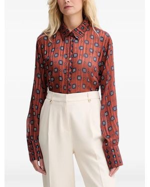 Morgan Hemd Mit Geometrischem Print - Rot