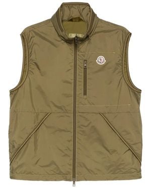 Moncler Chaleco Ansiei Con Bolsillo Con Cremallera - Verde