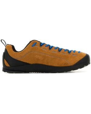 Keen Jasper Two-Tone Suede Trainers - Brown