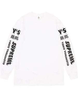 Supreme X Yohji Yamamoto Long-Sleeve T-Shirt in Black | Lyst UK
