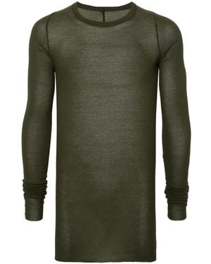 Rick Owens ファインリブ Tシャツ - グリーン