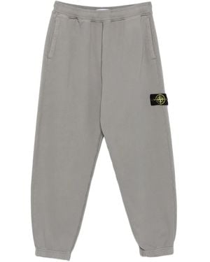 Stone Island Cotton Track Trousers - Grey