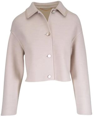 Agnona Buttoned Collar Jacket - Pink