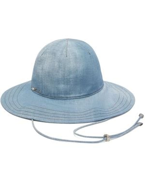 Ermanno Scervino Wide-Brim Hat - Blue