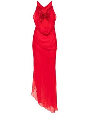 Blumarine バタフライ ドレス - レッド
