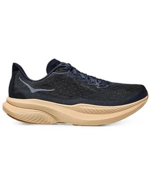 Hoka One One Mach 6 Lace-Up Sneakers - Blue
