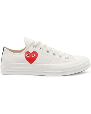 COMME DES GARÇONS PLAY Chuck Taylor Sneakers Mit Herzdetail - Weiß