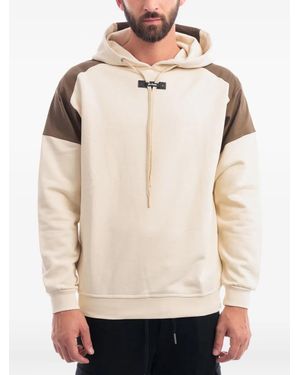 Yes London Paneled Hooded Hoodie - Natural