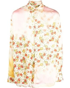 Marni Floral-Print Long-Sleeve Shirt - Natural