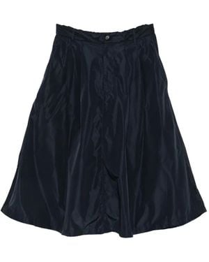 Aspesi Alberta Pleated Midi Skirt - Blue