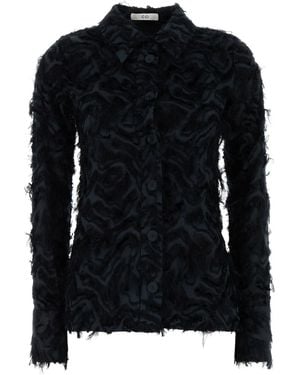 Co. Hemd mit texturiertem Finish - Schwarz