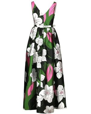Borgo De Nor Isabella Floral-Print Maxi Dress - White