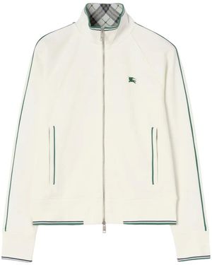 Burberry Nylon Cotton Tennis Jacket - White