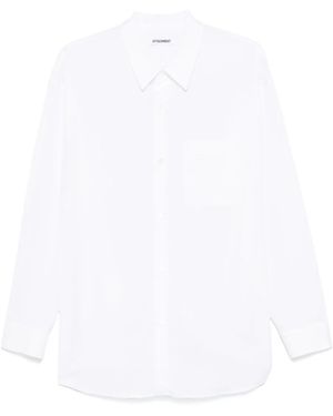 Attachment Poplin Shirt - White