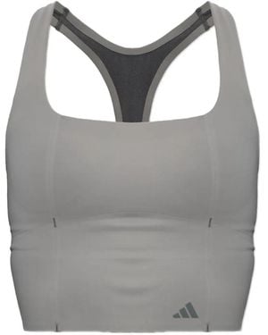 adidas X Entire Studios Optime Mittelgroßer Sport-Bh - Grau