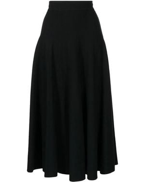 Ermanno Scervino Gonna Svasata A Vita Alta Cady - Nero