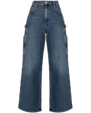 Agolde Magda Organic Cotton Wide-leg Jeans - Blue