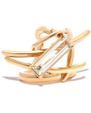 SWEETLIMEJUICE Twig Quartz Ear Cuff - Metallic