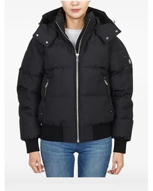 Moose Knuckles Zip-Up Puffer Jacket - Black