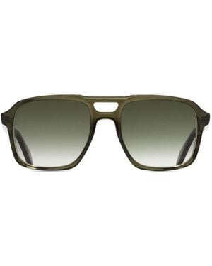 Cutler and Gross Lunettes De Soleil À Monture Pilote - Vert