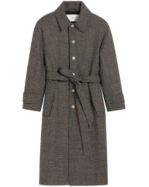 Ami Paris ベルテッド シングルコート - グレー
