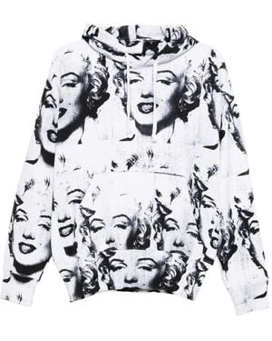 VAQUERA Sudadera Con Capucha Y Estampado Gráfico - Blanco
