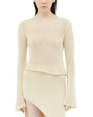 AYA MUSE Dai Flared-Sleeve Top - Natural