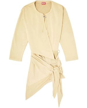 DIESEL D-Creed drawstring wrap dress - Neutro