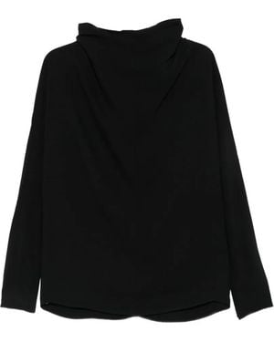 TOTEME Bluse Mit Wasserfallausschnitt Und Cut-Out - Schwarz