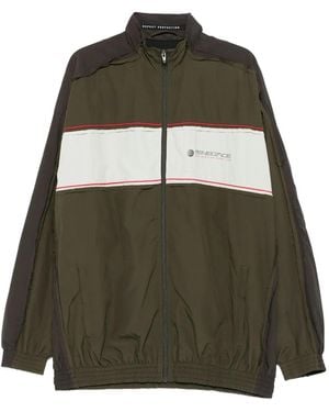 Martine Rose Layered-Panel Track Jacket - Green