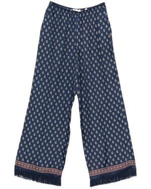 Doen Lavon Fringes Paisley Pants - Blue