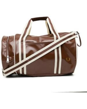 Fred Perry Bolso De Viaje Classic Barrel - Marrón