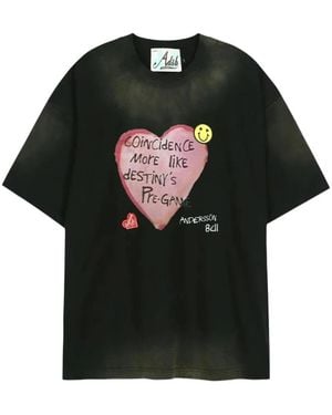 ANDERSSON BELL Spray Washed T-Shirt - Black