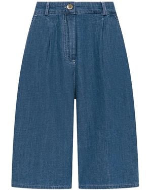 Seventy Button Shorts - Blue