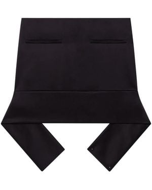 Courreges Belted Mini Skirt - Black