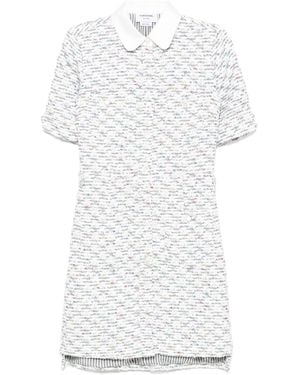 Thom Browne Robe Courte À Poche Plaquée - White