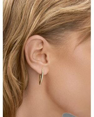Jennifer Fisher Pendientes Huggie Marquise - Marrón