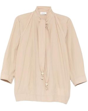 Lemaire Blusa Con Detalle De Pañuelo - Neutro