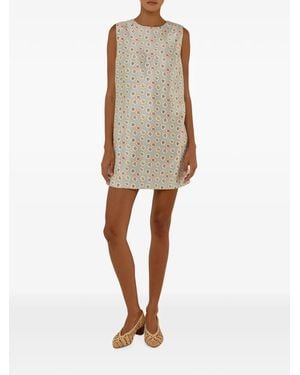 Palm Noosa Floral-Print Sleeveless Dress - Natural