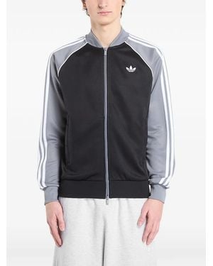 adidas Three-Stripe Track Jacket - Black