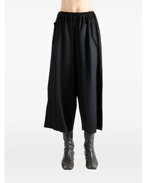 Comme des Garçons Button-Detail Trousers - Black