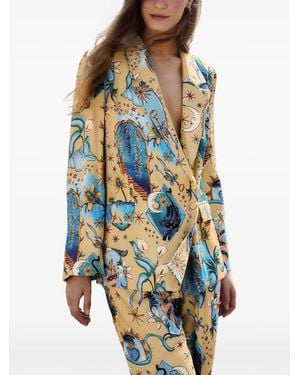 FARM Rio Sand Mystical Blazer Mit Print - Blau