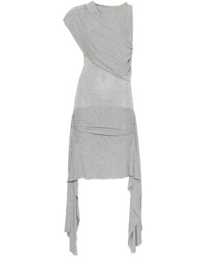 GIMAGUAS Annika Draped Mini Dress - Gray