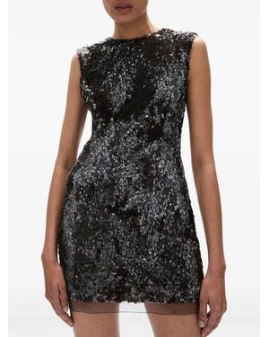 Rachel Gilbert Sequin-Embellishment Mini Dress - Black