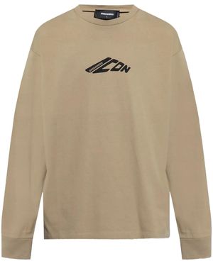 DSquared² T-Shirt Icon Con Stampa - Neutro