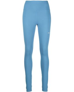 Ralph Lauren Logo-Print High-Waist Leggings - Blue