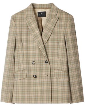 Paul Smith Blazer A Cuadros - Neutro