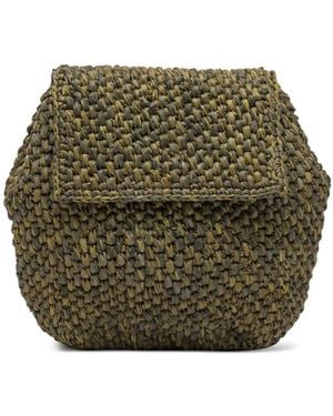 IBELIV Mini Zaz Ylang Raffia Crossbody Bag - Green