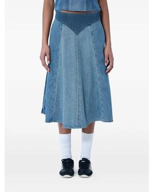 Levi's Roper Panelled Midi Skirt - Blue